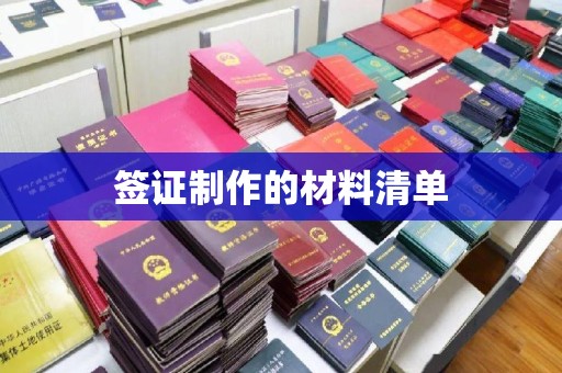 融安签证制作的材料清单