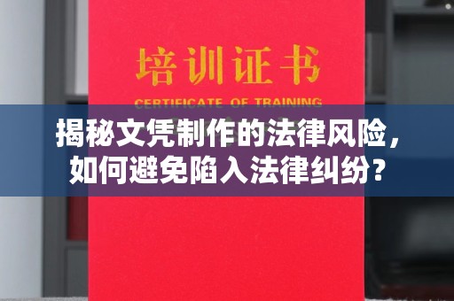 融安揭秘文凭制作的法律风险，如何避免陷入法律纠纷？