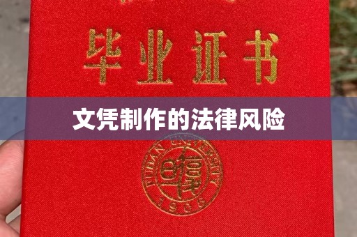 融安文凭制作的法律风险