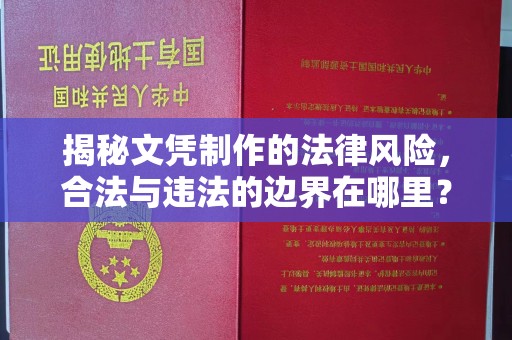 融安揭秘文凭制作的法律风险，合法与违法的边界在哪里？