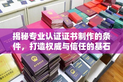 融安揭秘专业认证证书制作的条件，打造权威与信任的基石