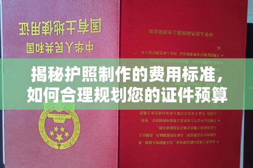 融安揭秘护照制作的费用标准，如何合理规划您的证件预算？