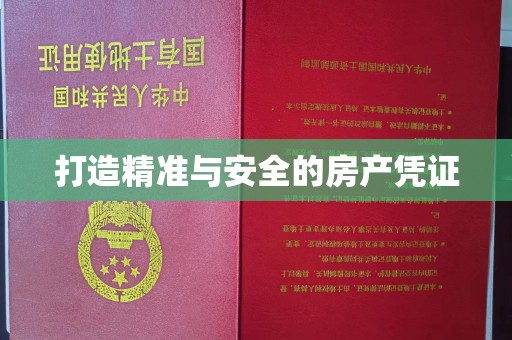 融安打造精准与安全的房产凭证